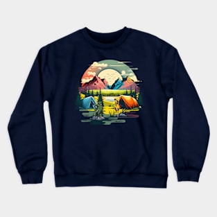 Camp Cats Crewneck Sweatshirt